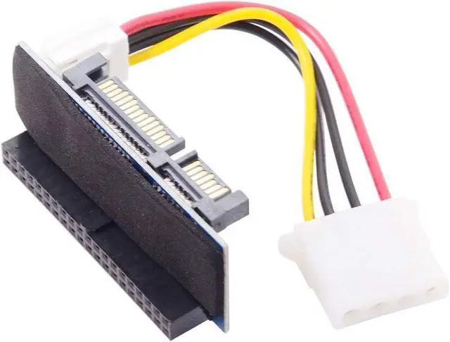 Alt view image 5 of 6 - IDE/PATA 40Pin HDD to SATA Motherboard Adapter Card with 30cm SATA 7+15pin Cable for Desktop 3.5 Inch Hard Disk Drive