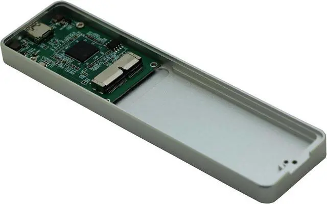Alt view image 4 of 7 - USB 3.2 External Case,USB Type C Enclosure,Compatible with 28Pin MacBook Air(Mid 2013-2016) and PRO(Late 2013 - Mid 2015) SSD,Support nVME with ST-NGFF2013 (Silver)
