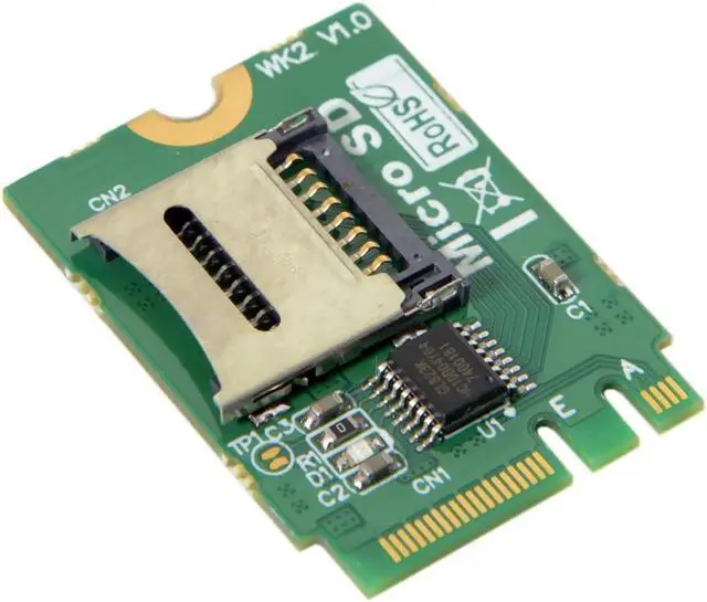 Alt view image 3 of 4 - M.2 Micro SD Card,TF SDHC SDXC to NGFF Key A-E Adapter Card