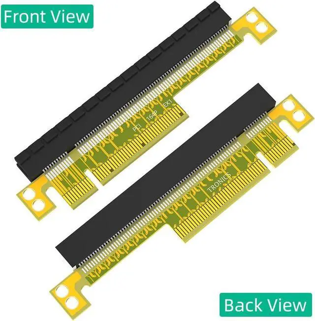 Alt view image 3 of 5 - PCI-E PCIe Express 8X to 16X Riser Extension Card Upward