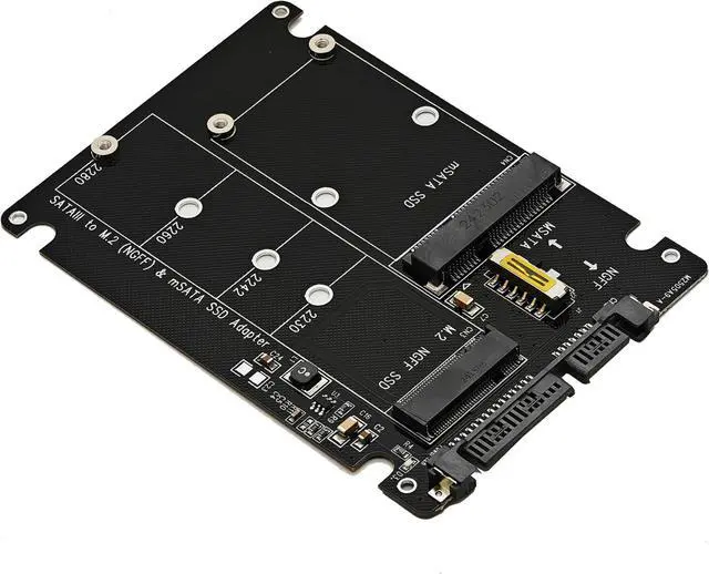 Alt view image 5 of 6 - 2-in-1 M.2 SATA to USB Type C Adapter - Supports mSATA and NGFF B Key SATA III SSD