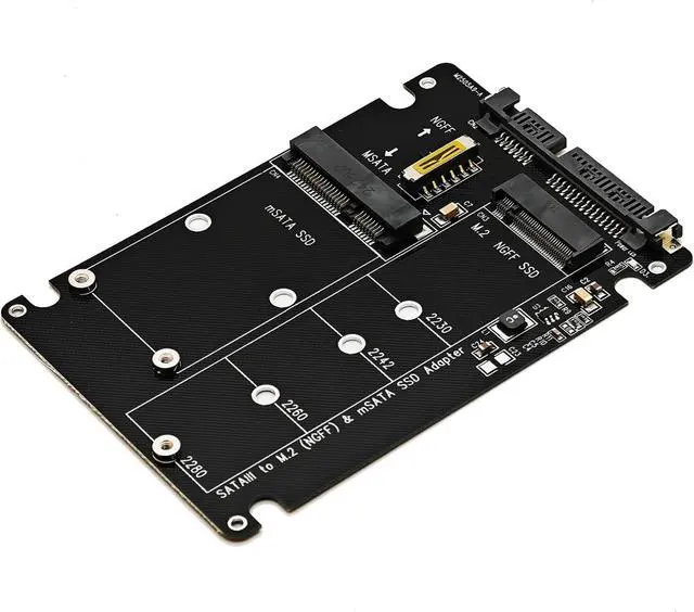 Alt view image 4 of 6 - 2-in-1 M.2 SATA to USB Type C Adapter - Supports mSATA and NGFF B Key SATA III SSD