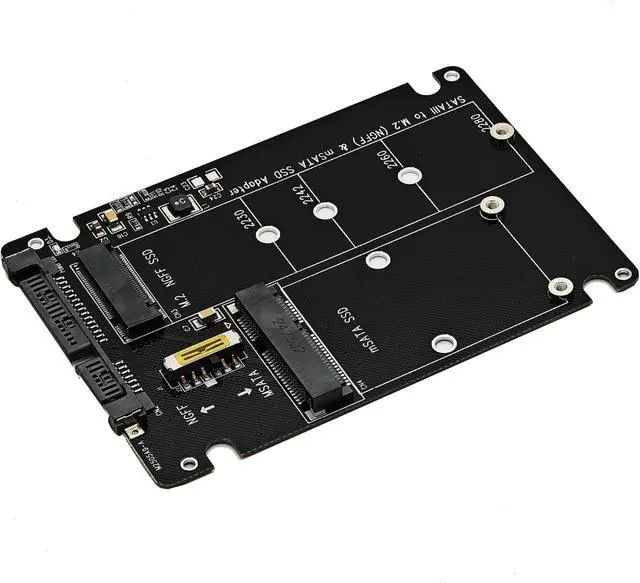 Alt view image 6 of 6 - 2-in-1 M.2 SATA to USB Type C Adapter - Supports mSATA and NGFF B Key SATA III SSD