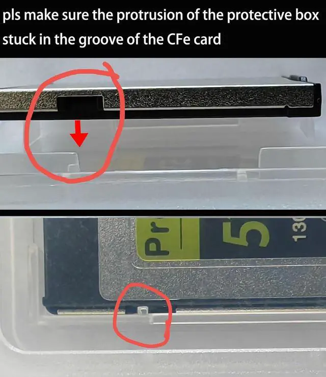 Alt view image 2 of 4 - 5pcs Memory Card Plastic Case,Compatible with Sony XQD CFexpress B Card