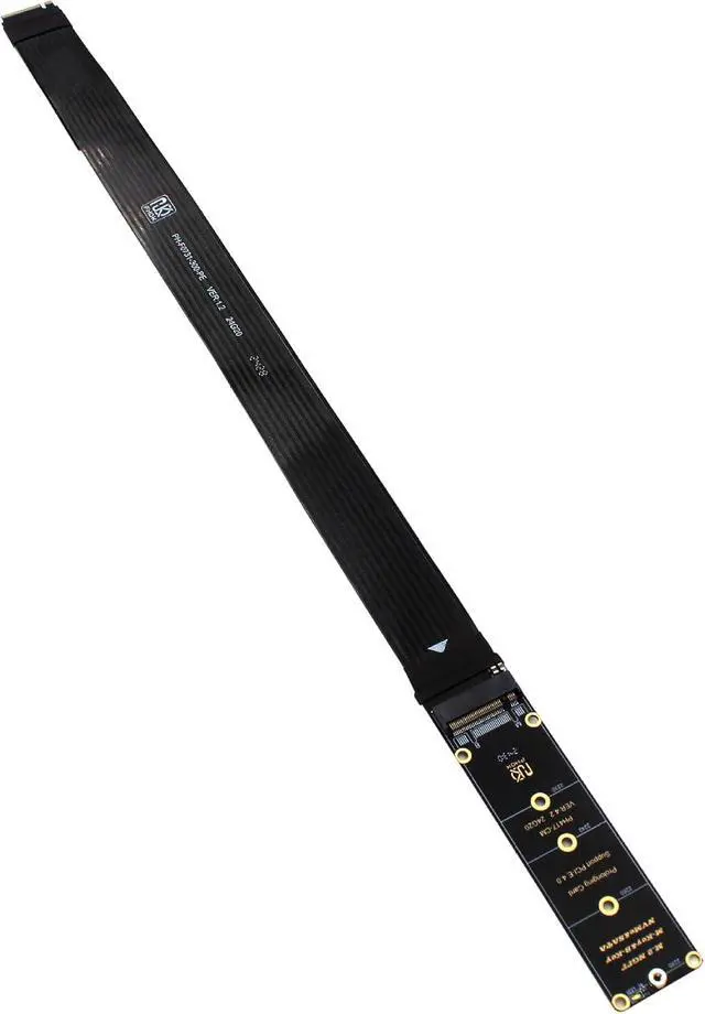Alt view image 2 of 4 - M.2 NVME Extender,NGFF M-Key PCIe SSD Extention Card with 180Degree Soft-PCB Cable 30CMS