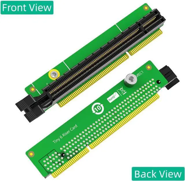 Alt view image 2 of 7 - PCIe 16x Riser Card, PCI-e Express 16x Riser Card, 5C50W00877 Network Adapter Card Replacement for Tiny6 P340 P350 M90Q P620 P1000