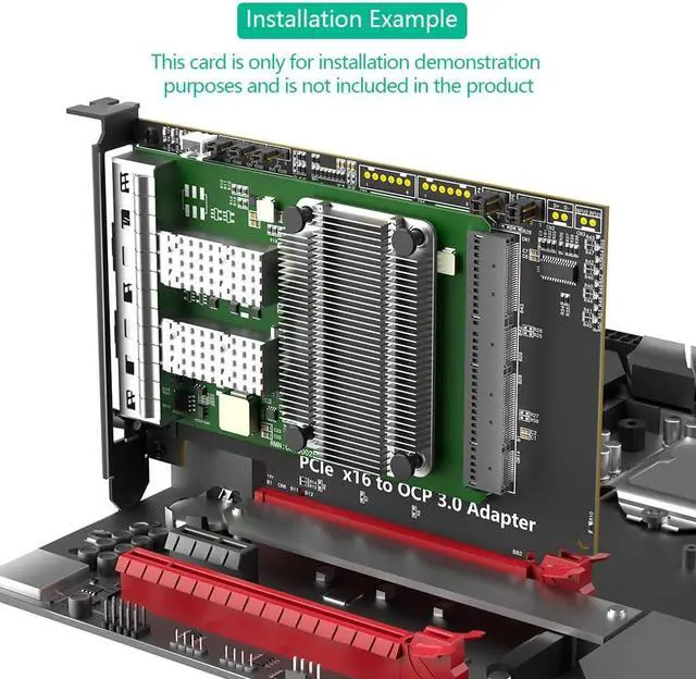 Alt view image 6 of 7 - Mustpoint New Version PCI Express 5.0 16x to Gen-Z 4C+ SFF-TA-1002 AdapterSupport OCP NIC 3.0 Network Card