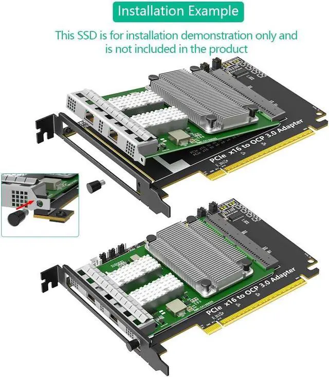 Alt view image 5 of 7 - Mustpoint New Version PCI Express 5.0 16x to Gen-Z 4C+ SFF-TA-1002 AdapterSupport OCP NIC 3.0 Network Card
