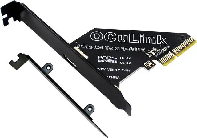 Main image of PCIe 4.0 x4 to Oculink,Oculink SFF-8611 to PCI-e Adapter Card with Low Profile Bracket for eGPU Dock Mimi Pc