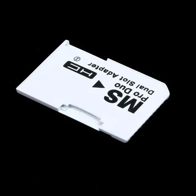Alt view image 2 of 3 - MicroSDHC to MS PRO Duo Adapter. Converts Two MicroSD or MicroSDHC Cards to MS PRO Duo CR5400 CR-5400,Compatible with PSP 1000/2000/3000 Card