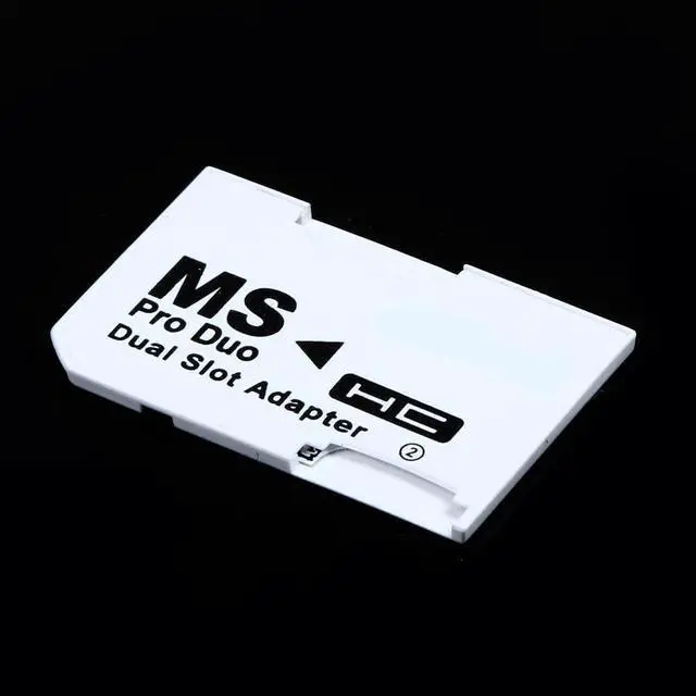 Main image of MicroSDHC to MS PRO Duo Adapter. Converts Two MicroSD or MicroSDHC Cards to MS PRO Duo CR5400 CR-5400,Compatible with PSP 1000/2000/3000 Card