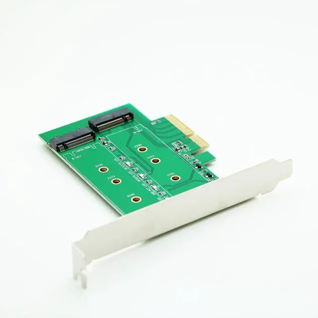 Alt view image 4 of 5 - M.2(NGFF) PCIe SSD to PCIe X4 Or SATA SSD to SATA Adapter Card