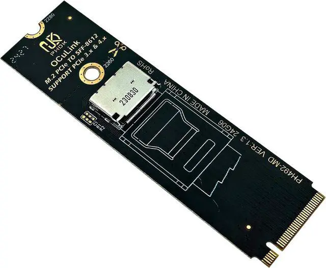 Main image of Oculink SFF-8611/8612 to M.2 NVMe M-Key Interface Adapter Card (360 Degree)