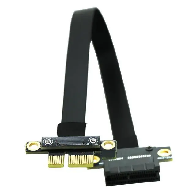 Alt view image 2 of 4 - PCIe X1 4.0 Riser Cable,PCI-Express 1X Male to Female Extension Cable PCI-e Extender 20cms