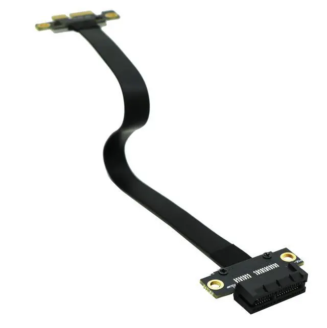 Alt view image 3 of 4 - PCIe X1 4.0 Riser Cable,PCI-Express 1X Male to Female Extension Cable PCI-e Extender 20cms