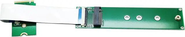 Alt view image 3 of 3 - M.2 NVME 2242 to 2280 Extension Cable,NGFF M-Key PCIe SSD 2230 to 2280 Extender Card with Anti-electromagnetic Foiled Reversed Cable 10CMS
