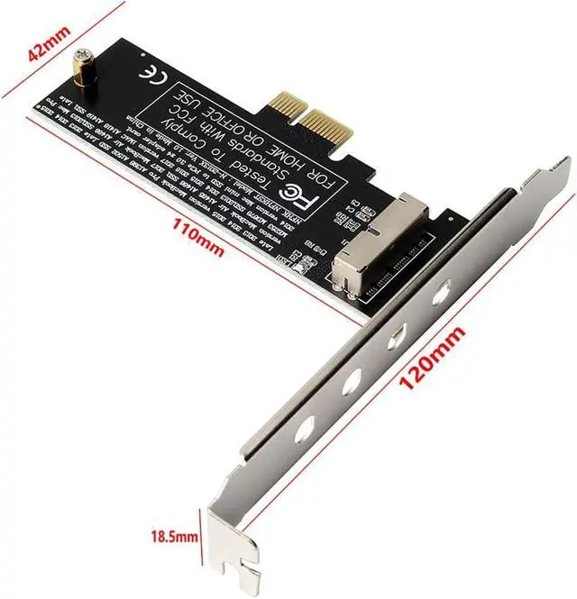 Alt view image 2 of 4 - 28Pin to PCI-e 1X Adapter Card,Comaptible with SSD from MacBook Air(2013-2017 Year) and MacBook PRO(Late 2013-2015 Year)
