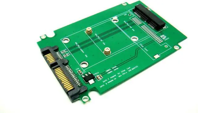Alt view image 2 of 2 - Mini PCI-e SATA SSD to SATA Adapter for Asus Eee PC 1000 S101 900 901 900A T91 SSD