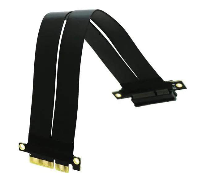 Alt view image 2 of 4 - PCIe X4 4.0 Riser Cable,PCI-Express 4X Male to Female Extension Cable PCI-e Extender 20cms