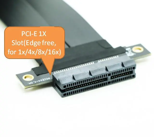 Alt view image 4 of 4 - PCIe X4 4.0 Riser Cable,PCI-Express 4X Male to Female Extension Cable PCI-e Extender 20cms