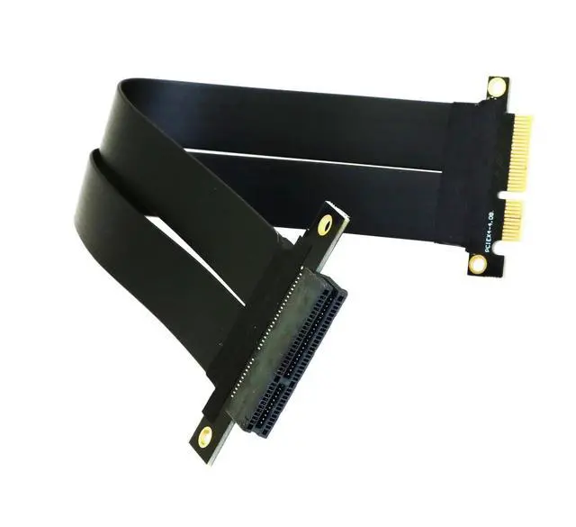 Alt view image 3 of 4 - PCIe X4 4.0 Riser Cable,PCI-Express 4X Male to Female Extension Cable PCI-e Extender 20cms