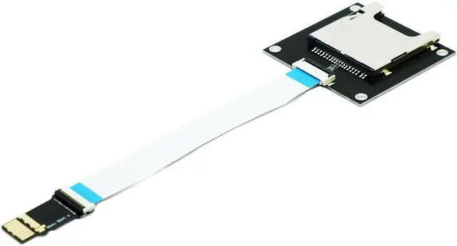 Alt view image 4 of 6 - Micro SD SDXC UHS-II to SD SDXC Extension Card with 9CM Flex Cable,Support SD/SDHC/SDXC UHS-I UHS-II V30 V60 V90
