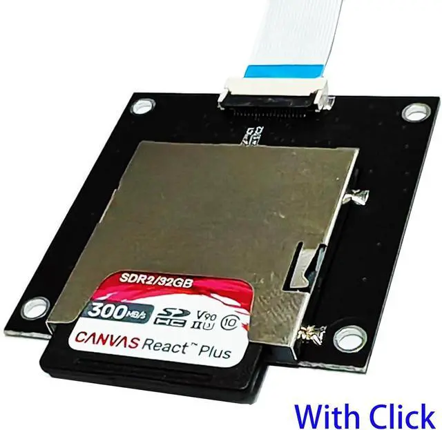 Alt view image 6 of 7 - SD SDXC UHS-II Male to Female Extension Card with 9CM Flex Cable,Support SD/SDHC/SDXC UHS-II UHS-I V30 V60 V90