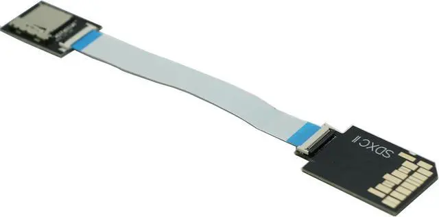 Alt view image 3 of 7 - SD SDXC UHS-II to Micro SDXC Extension Card with 9CM Flex Cable,Support Micro SD/SDHC/SDXC UHS-I UHS-II V30 V60 V90