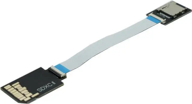 Alt view image 4 of 7 - SD SDXC UHS-II to Micro SDXC Extension Card with 9CM Flex Cable,Support Micro SD/SDHC/SDXC UHS-I UHS-II V30 V60 V90
