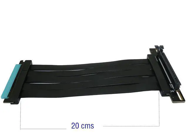 Alt view image 2 of 5 - 20cm 90Degree PCI-e 4.0 X16 Riser Cable