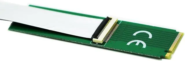 Alt view image 2 of 4 - PCI-e 4X SSD As NGFF M.2 M-Key SSD Adapter with FPC Cable
