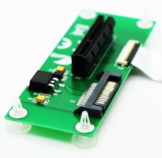 Alt view image 3 of 4 - PCI-e 4X SSD As NGFF M.2 M-Key SSD Adapter with FPC Cable