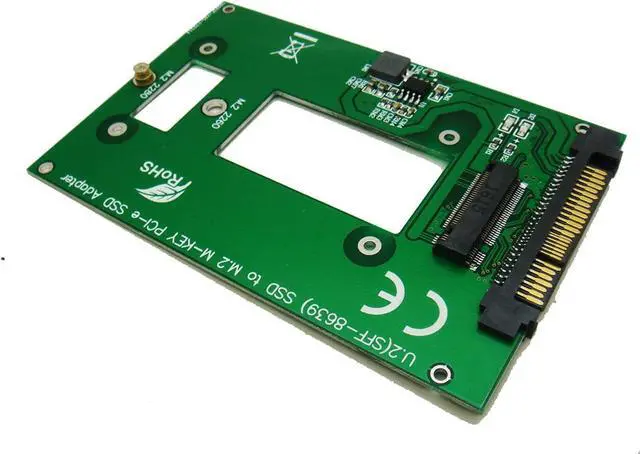 Alt view image 3 of 3 - U.2 SFF-8639 to M.2 nVME SSD Adapter Card