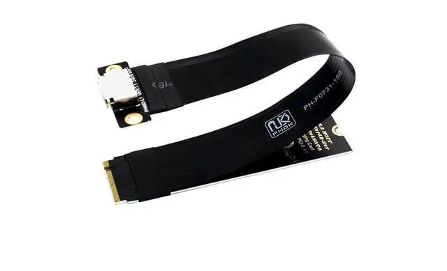Alt view image 2 of 5 - M.2 M-Key 2230/42/80 to Oculink SFF-8612 SFF-8611 Adapter Card with Flexible Cable 20cms