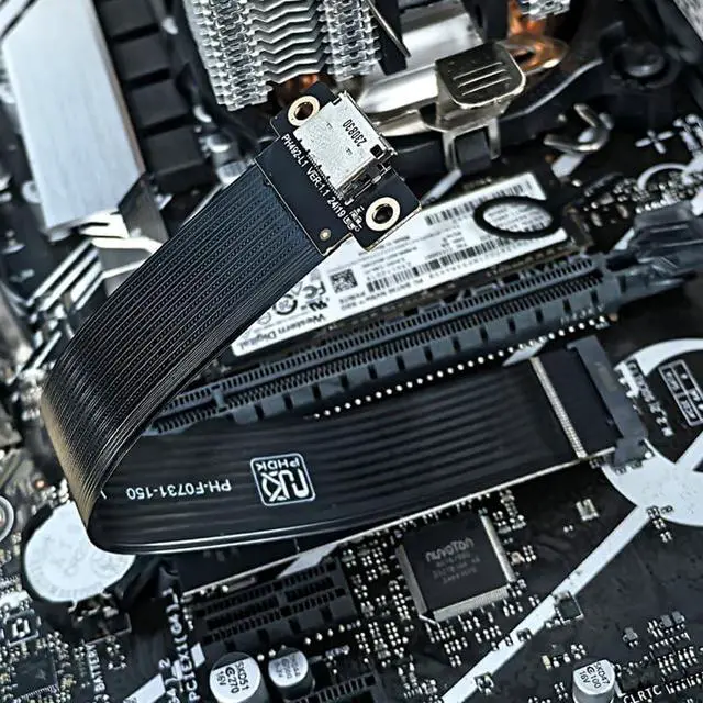 Alt view image 4 of 5 - M.2 M-Key 2230/42/80 to Oculink SFF-8612 SFF-8611 Adapter Card with Flexible Cable 20cms