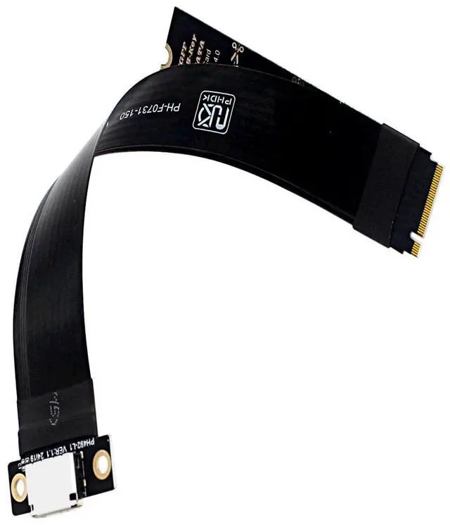 Main image of M.2 M-Key 2230/42/80 to Oculink SFF-8612 SFF-8611 Adapter Card with Flexible Cable 20cms