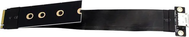 Alt view image 4 of 6 - M.2 M-Key 2230/42/80 to Oculink SFF-8612 SFF-8611 Adapter Card with Flexible Cable 15cms