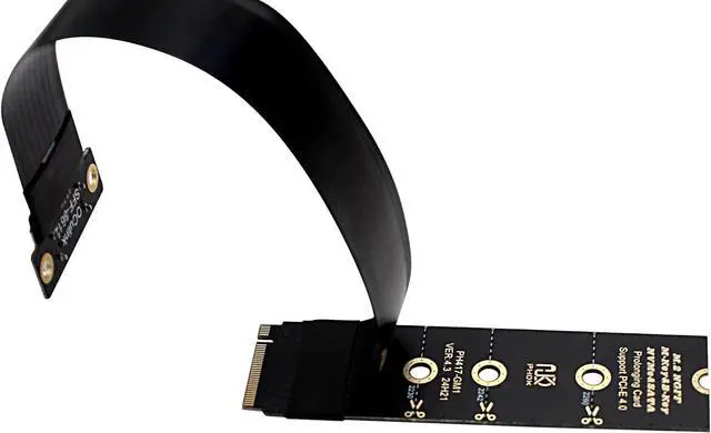Alt view image 3 of 6 - M.2 M-Key 2230/42/80 to Oculink SFF-8612 SFF-8611 Adapter Card with Flexible Cable 15cms