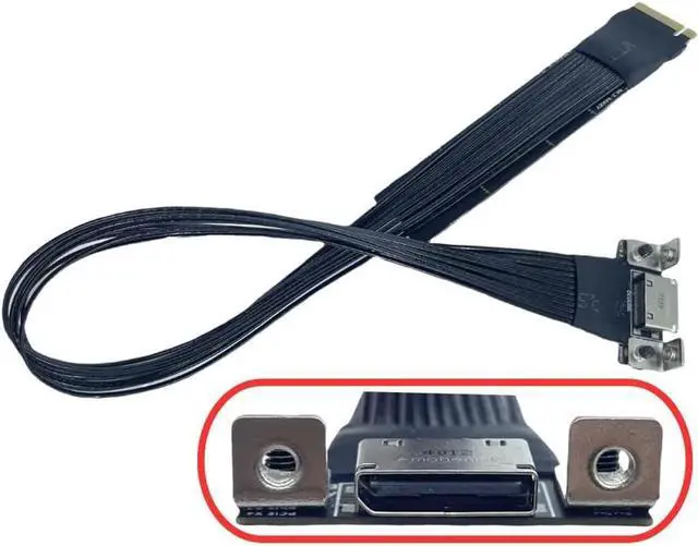 Alt view image 5 of 5 - M.2 M-Key 2230/42/80 to Oculink SFF-8612 SFF-8611 Adapter Card with High Speed Extension Cable 25cms