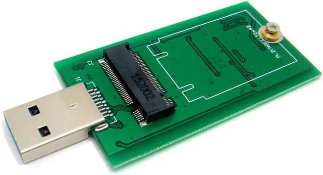 Main image of M.2(NGFF) B-M Key SATA3 SSD to USB 3.0 Adapter Card Chipset JMS567