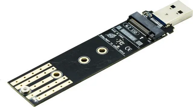 Alt view image 3 of 6 - NVME to USB 3.0 Docking Station,M.2 SSD to Type C Portable External Enclosure for Both M.2 (M Key) NVMe SSD and (B+M Key) SATA-Based SSD Compatible with Thunderbolt 4/3