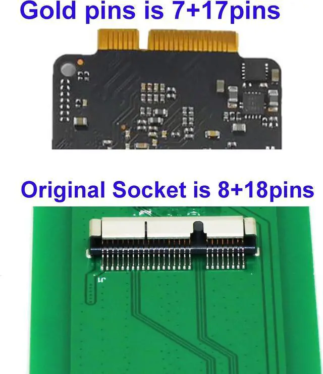 Main image of 24-Pin to 2.5 Inch SATA Card,Compatible with 2012-Early 2013 Year MacBook PRO Retina SSD,Fit In Mac MINI