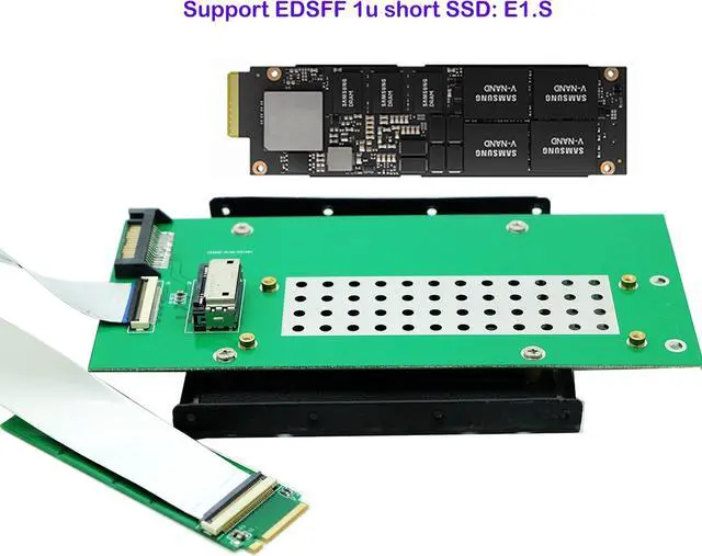 Alt view image 2 of 4 - M.2 Nvme M-Key Adapter Card,Compatible with EDSFF E1.S 1U Short Ruler SSD