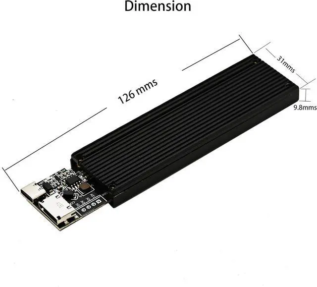 Alt view image 4 of 4 - Oculink SFF-8611/8612 M.2(NGFF) NVMe SSD External Case,Comatible with SteamDeck GDP Thinkbook 14+/16+ UM780 XTX AOOSTAR Mini PC