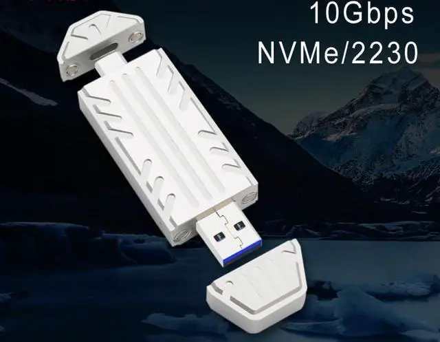 Alt view image 5 of 5 - NVME to USB 3.0 Adapter Card,USB 3.1 Type C Gen 2 to M.2 NVMe SSD Converter 10Gbps PCIe Based M Key Hard Drive Reader (Only Support 2230 NVME SSD)