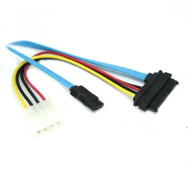 Main image of SFF-8482 SAS 29 Pin to 7 Pin SATA Hard Disk Drive Raid Cable with 4pin Molex Power Port 70cms