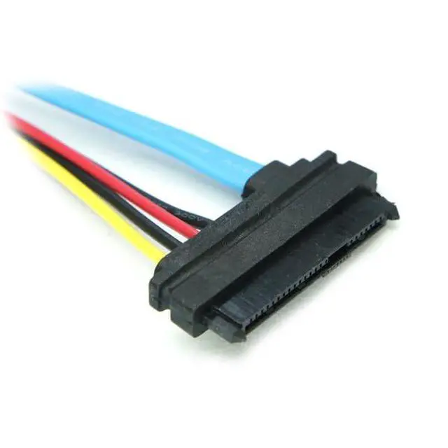 Alt view image 3 of 4 - SFF-8482 SAS 29 Pin to 7 Pin SATA Hard Disk Drive Raid Cable with 4pin Molex Power Port 70cms