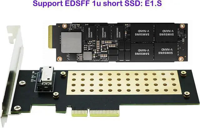 Alt view image 2 of 4 - PCI-e 4X 4.0 Adapter Card,Compatible with EDSFF E1.S 1U Short Ruler SSD