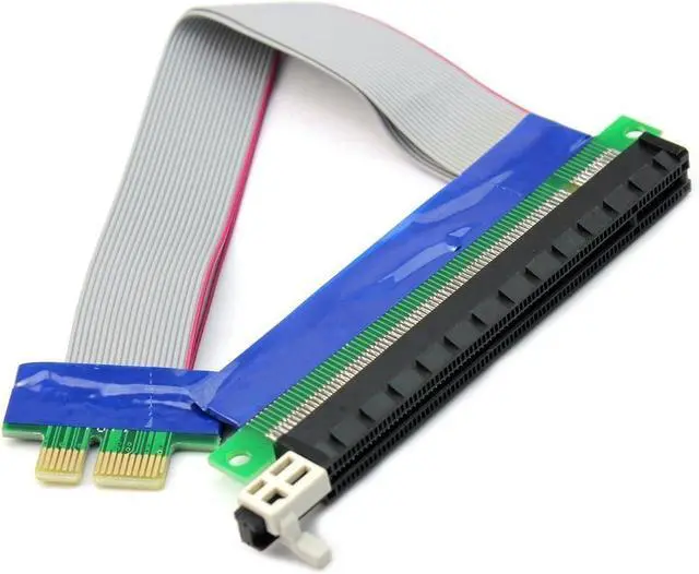 Alt view image 2 of 3 - Flexible PCI Express X1 to X16 Riser Cable 25cms