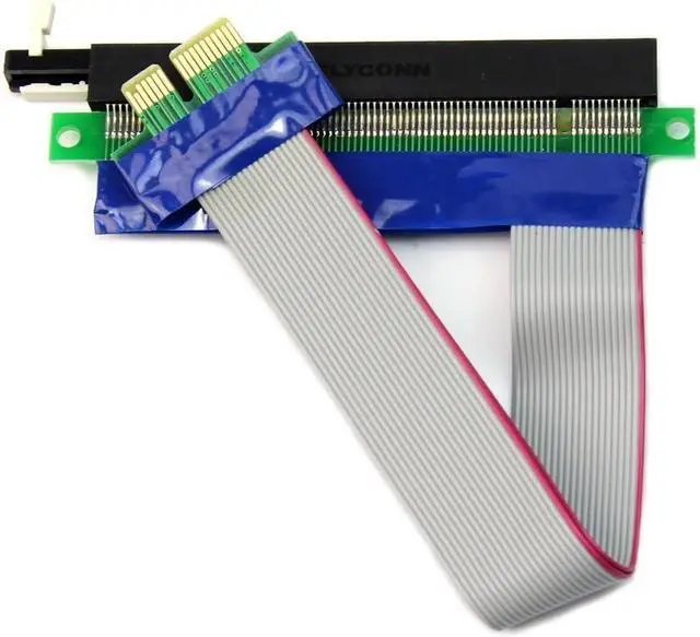 Alt view image 3 of 3 - Flexible PCI Express X1 to X16 Riser Cable 25cms